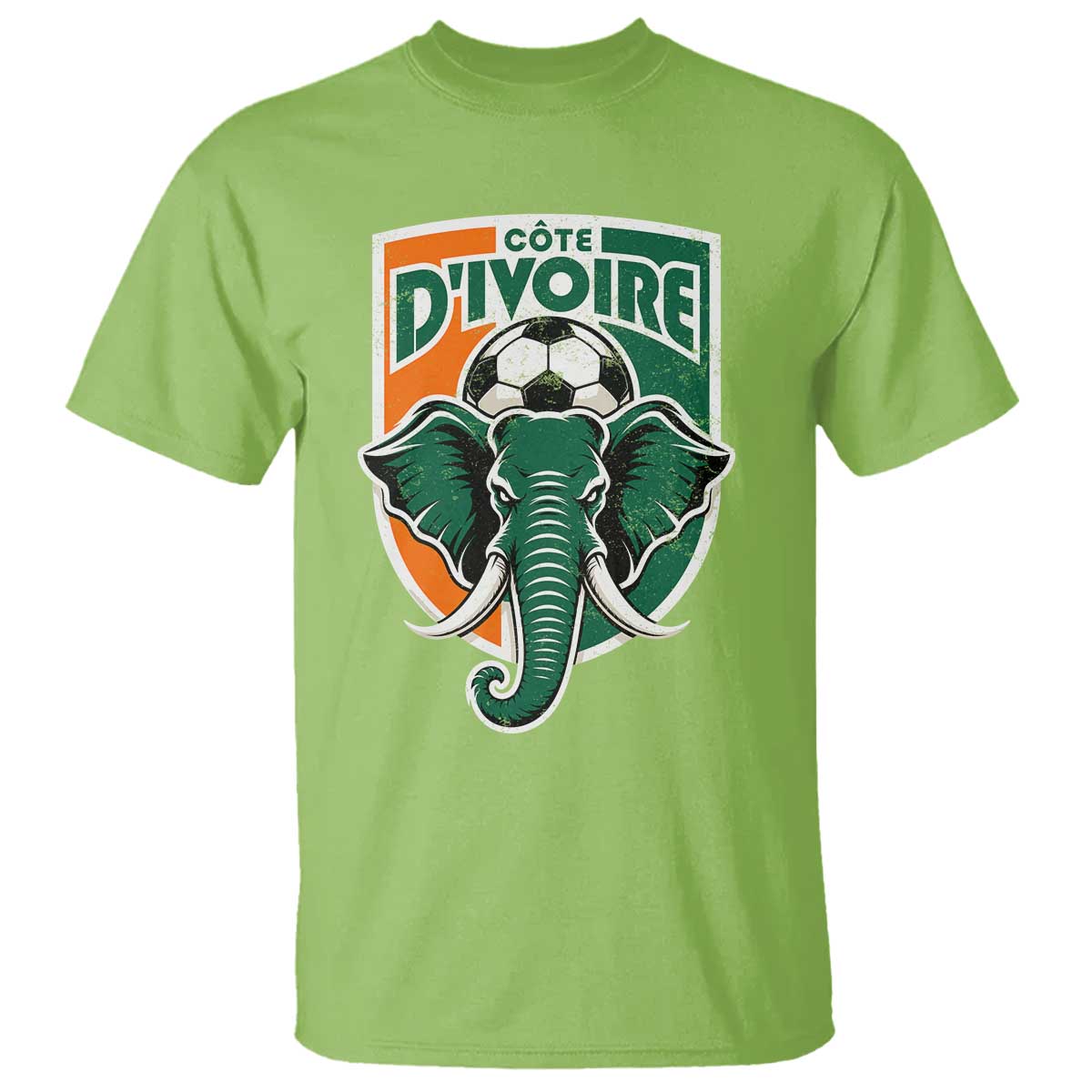 Côte D'ivoire Classic Ivory Coast Elephant Football T Shirt Ivorians Pride