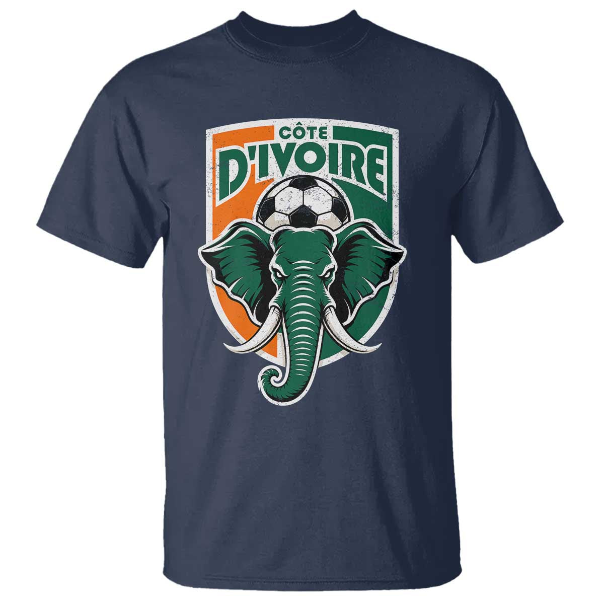 Côte D'ivoire Classic Ivory Coast Elephant Football T Shirt Ivorians Pride