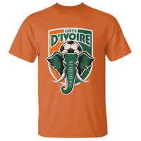 Côte D'ivoire Classic Ivory Coast Elephant Football T Shirt Ivorians Pride