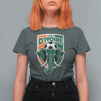 Côte D'ivoire Classic Ivory Coast Elephant Football T Shirt For Women Ivorians Pride
