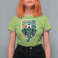 Côte D'ivoire Classic Ivory Coast Elephant Football T Shirt For Women Ivorians Pride