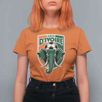 Côte D'ivoire Classic Ivory Coast Elephant Football T Shirt For Women Ivorians Pride