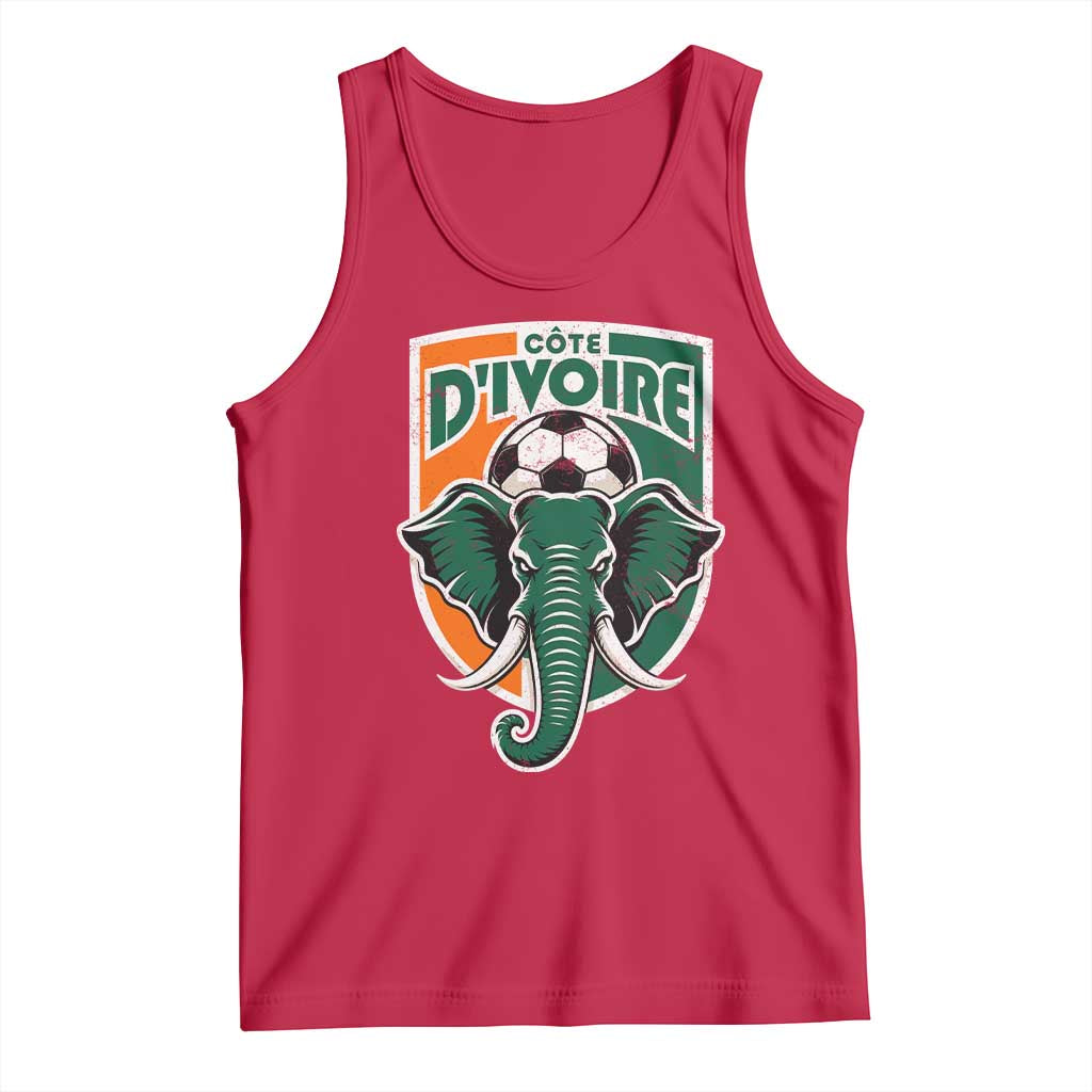 Côte D'ivoire Classic Ivory Coast Elephant Football Tank Top Ivorians Pride