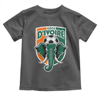 Côte D'ivoire Classic Ivory Coast Elephant Football Toddler T Shirt Ivorians Pride