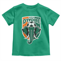 Côte D'ivoire Classic Ivory Coast Elephant Football Toddler T Shirt Ivorians Pride