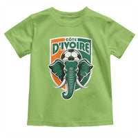 Côte D'ivoire Classic Ivory Coast Elephant Football Toddler T Shirt Ivorians Pride
