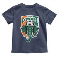 Côte D'ivoire Classic Ivory Coast Elephant Football Toddler T Shirt Ivorians Pride