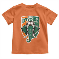 Côte D'ivoire Classic Ivory Coast Elephant Football Toddler T Shirt Ivorians Pride