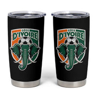 Côte D'ivoire Classic Ivory Coast Elephant Football Tumbler Cup Ivorians Pride