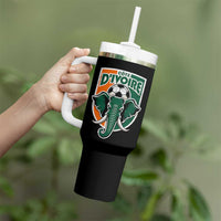 Côte D'ivoire Classic Ivory Coast Elephant Football Tumbler With Handle Ivorians Pride