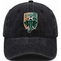 Côte D'ivoire Classic Ivory Coast Elephant Football Washed Cotton Baseball Cap Ivorians Pride