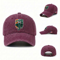 Côte D'ivoire Classic Ivory Coast Elephant Football Washed Cotton Baseball Cap Ivorians Pride