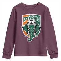 Côte D'ivoire Classic Ivory Coast Elephant Football Youth Sweatshirt Ivorians Pride