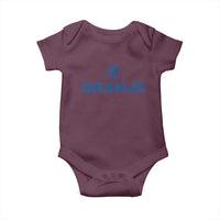 Oranje Holland Emblem Lion Nederland Dutch Heritage Baby Onesie