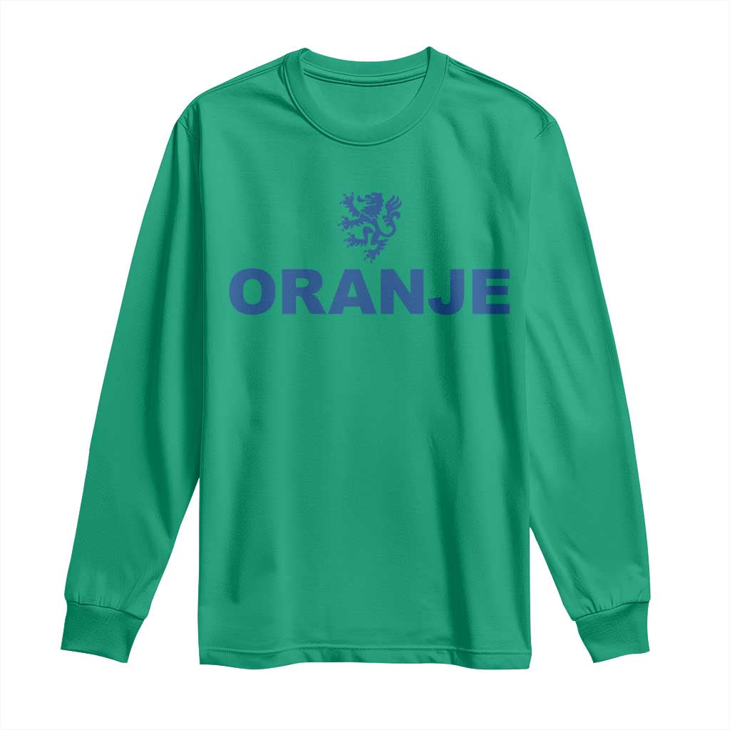 Oranje Holland Emblem Lion Nederland Dutch Heritage Long Sleeve Shirt