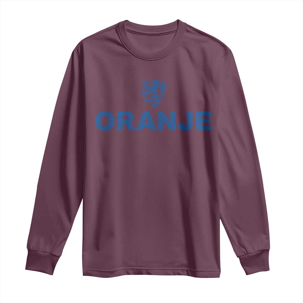 Oranje Holland Emblem Lion Nederland Dutch Heritage Long Sleeve Shirt