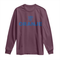 Oranje Holland Emblem Lion Nederland Dutch Heritage Long Sleeve Shirt