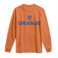 Oranje Holland Emblem Lion Nederland Dutch Heritage Long Sleeve Shirt