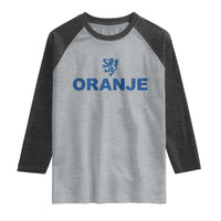 Oranje Holland Emblem Lion Nederland Dutch Heritage Raglan Shirt