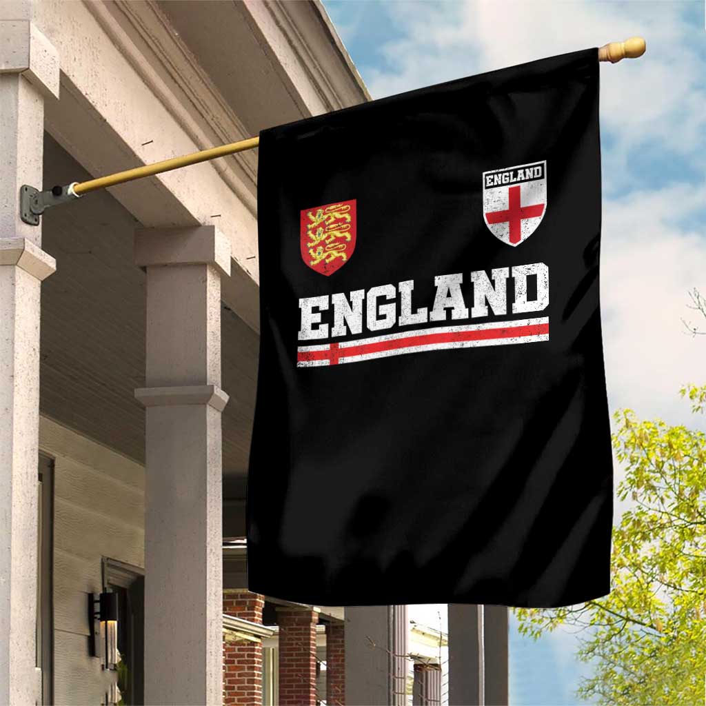 England Three Lions Symbol Red Cross Athletic Jersey Style Garden Flag