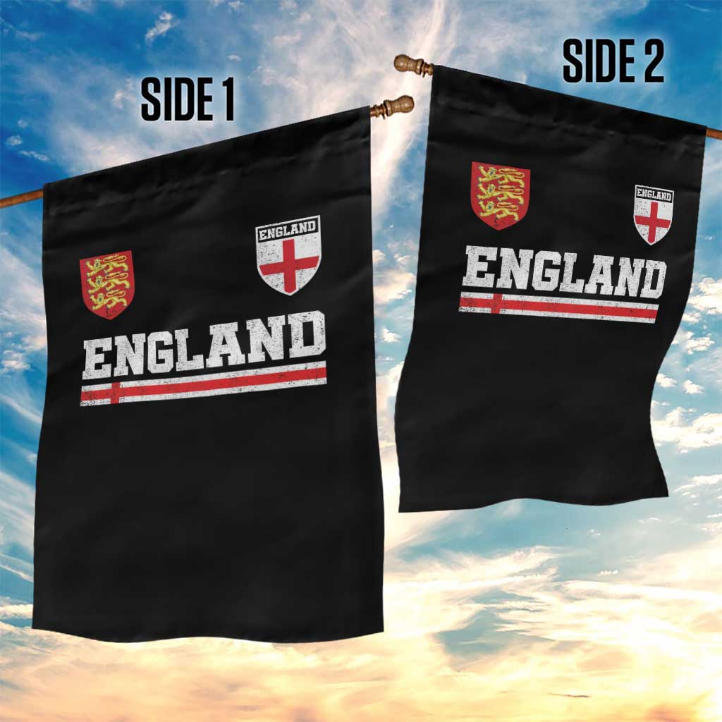 England Three Lions Symbol Red Cross Athletic Jersey Style Garden Flag