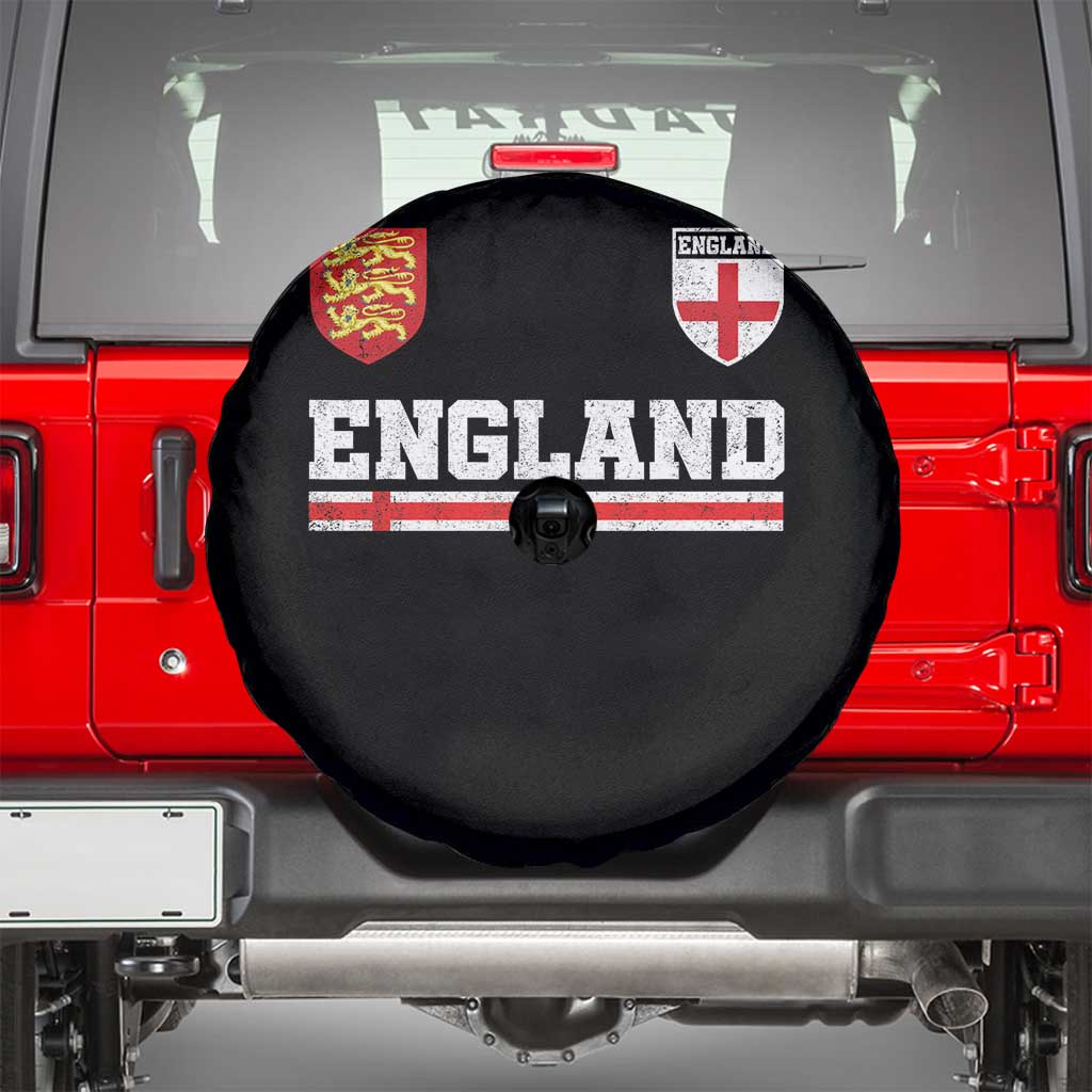 England Three Lions Symbol Red Cross Athletic Jersey Style Spare Tire Cover