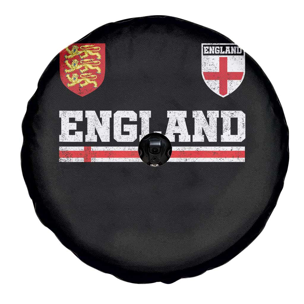 England Three Lions Symbol Red Cross Athletic Jersey Style Spare Tire Cover