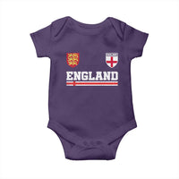 England Three Lions Symbol Red Cross Athletic Jersey Style Baby Onesie