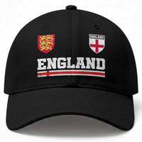 England Three Lions Symbol Red Cross Athletic Jersey Style Baseball Cap