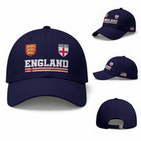 England Three Lions Symbol Red Cross Athletic Jersey Style Baseball Cap