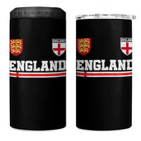 England Three Lions Symbol Red Cross Athletic Jersey Style 4 in 1 Can Cooler Tumbler