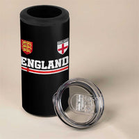 England Three Lions Symbol Red Cross Athletic Jersey Style 4 in 1 Can Cooler Tumbler