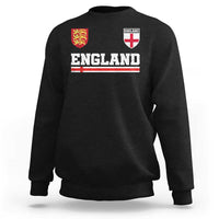 England Three Lions Symbol Red Cross Athletic Jersey Style Sweatshirt