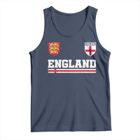 England Three Lions Symbol Red Cross Athletic Jersey Style Tank Top