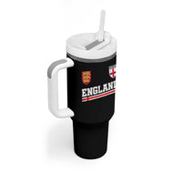 England Three Lions Symbol Red Cross Athletic Jersey Style Tumbler With Handle