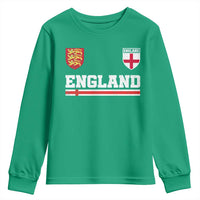 England Three Lions Symbol Red Cross Athletic Jersey Style Youth Sweatshirt