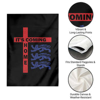 It Is Coming Home England Football Garden Flag St George Cross Three Lions
