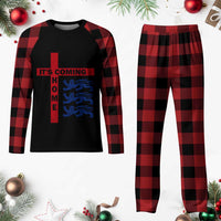It Is Coming Home England Football Plaid Pajama Set St George Cross Three Lions