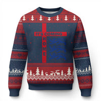 It Is Coming Home England Football Ugly Christmas Sweater St George Cross Three Lions