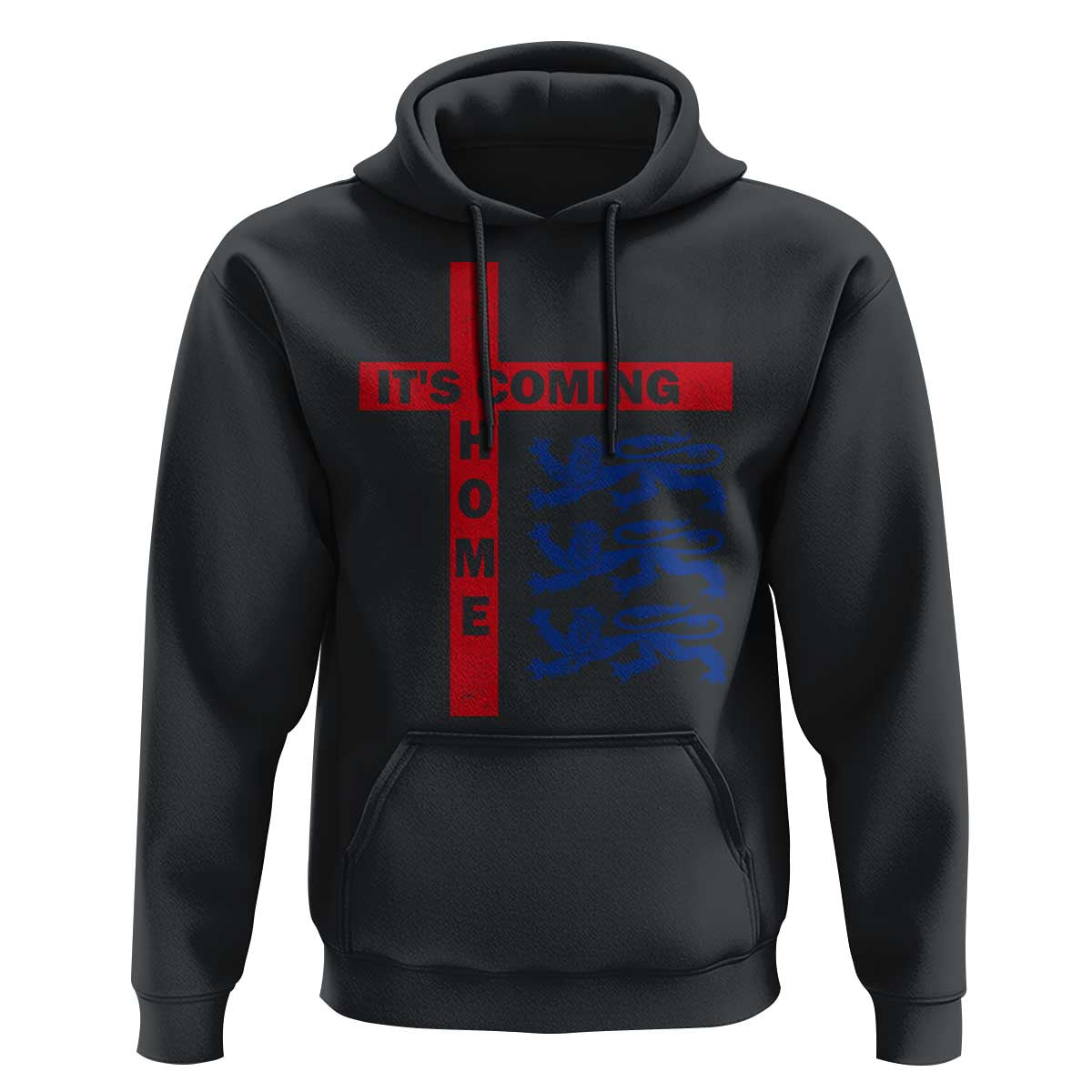 It Is Coming Home England Football Hoodie St George Cross Three Lions