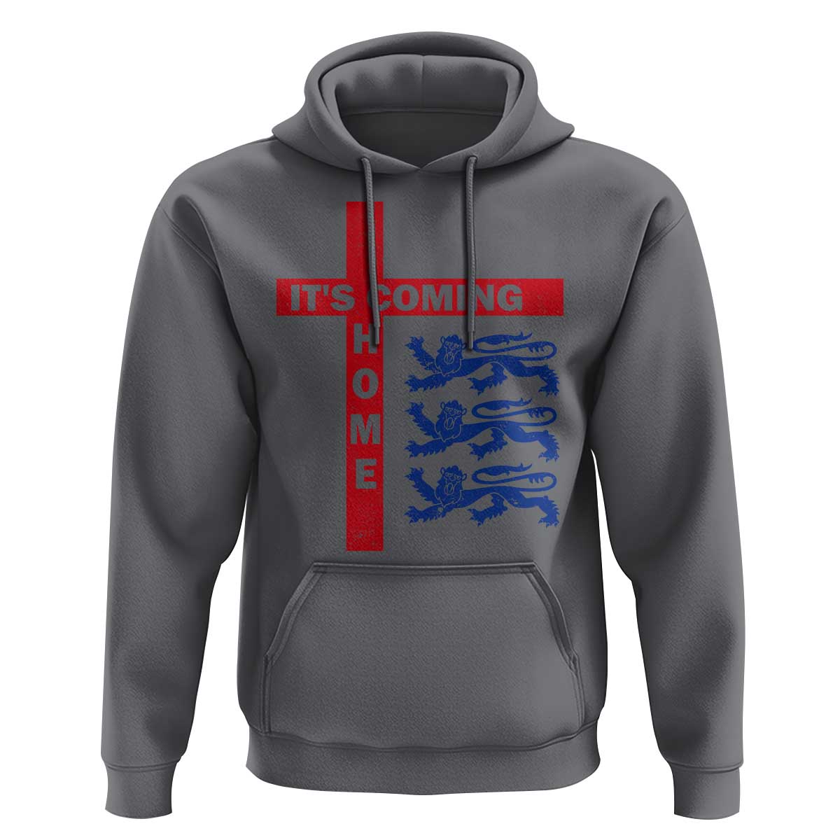 It Is Coming Home England Football Hoodie St George Cross Three Lions