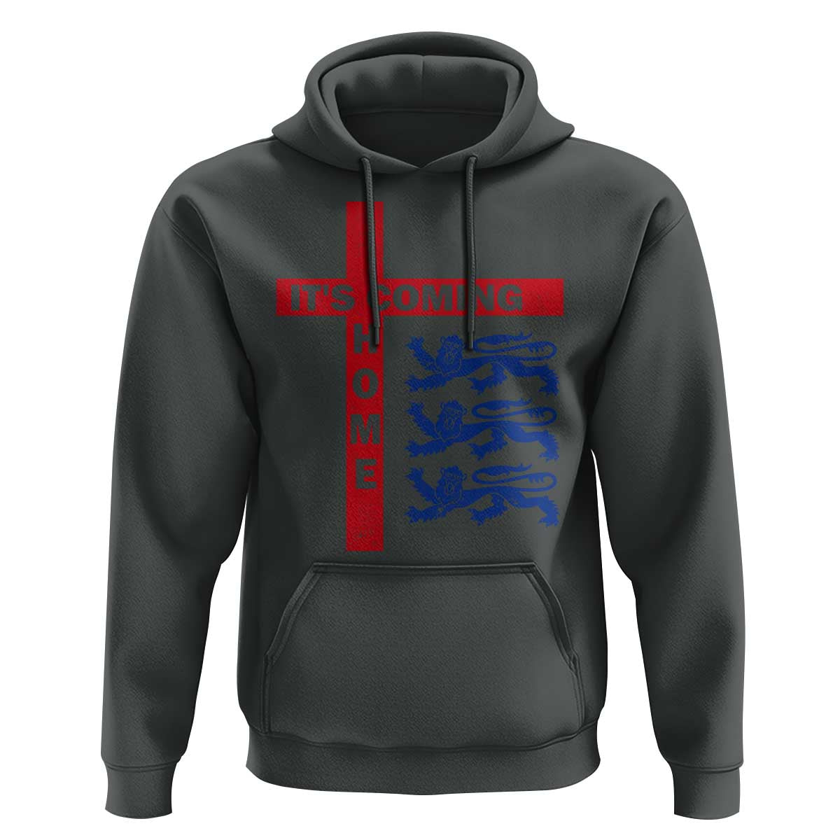 It Is Coming Home England Football Hoodie St George Cross Three Lions