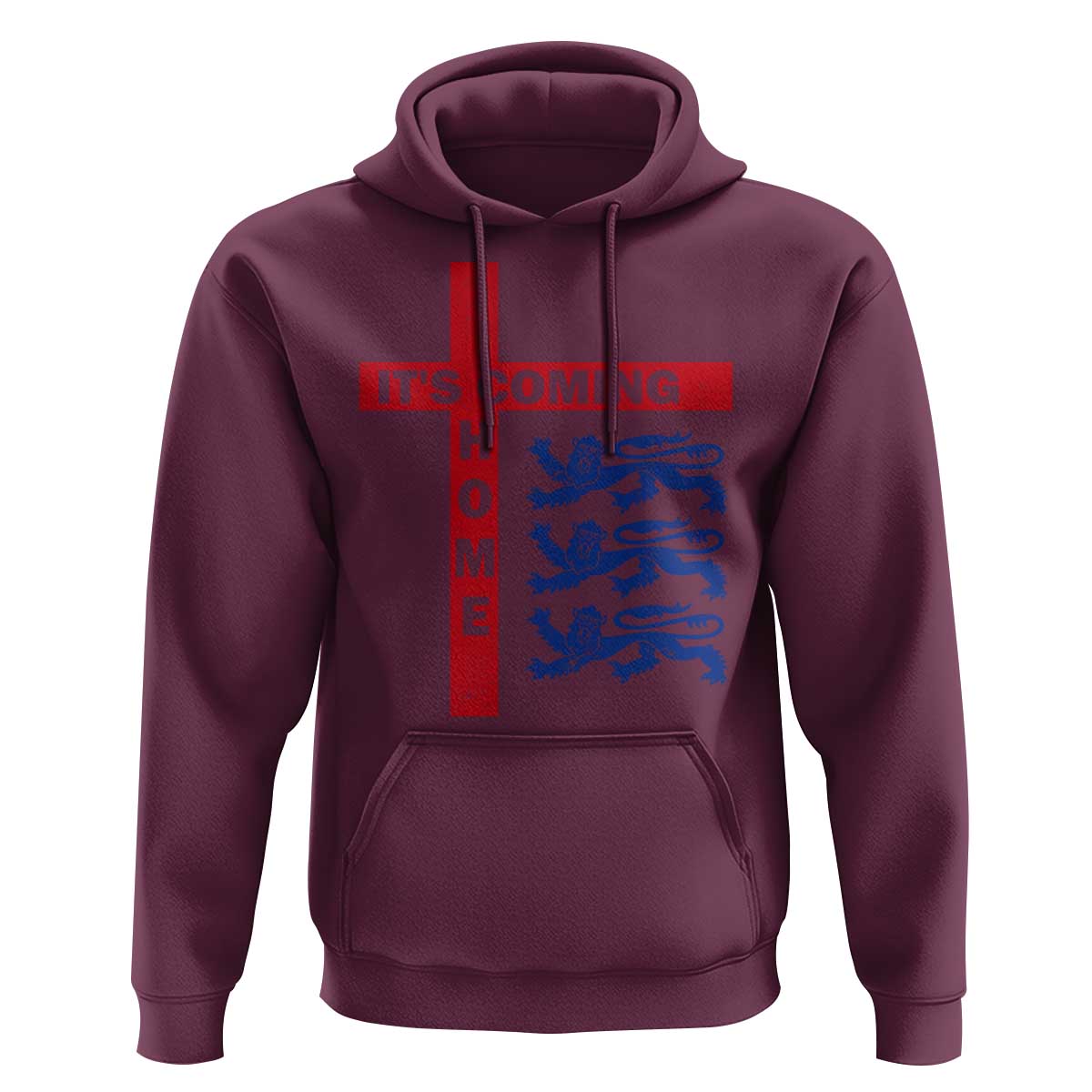 It Is Coming Home England Football Hoodie St George Cross Three Lions