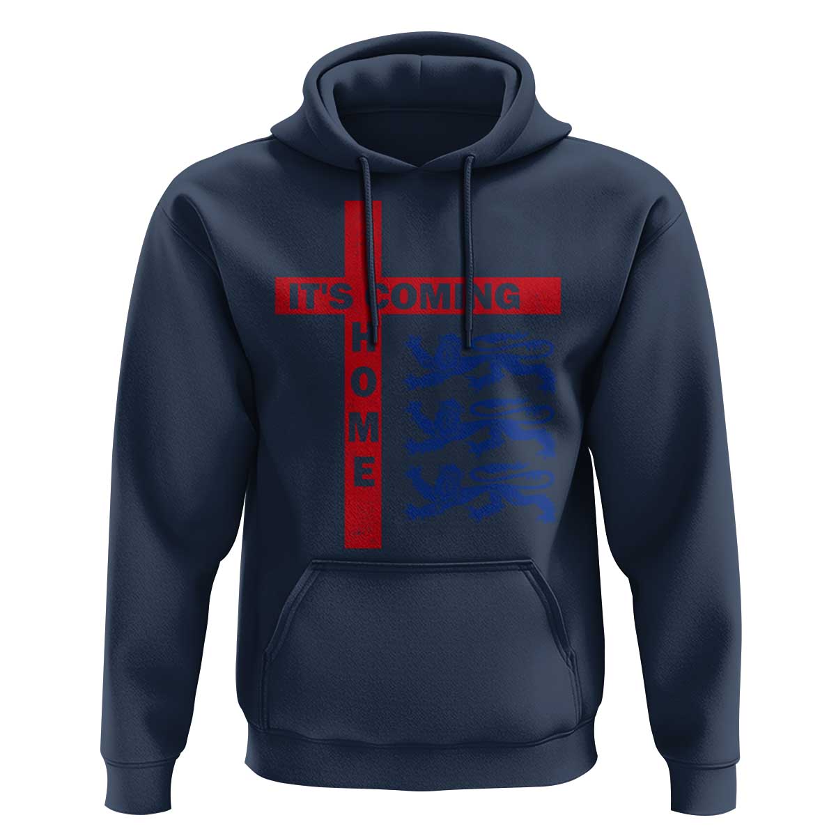It Is Coming Home England Football Hoodie St George Cross Three Lions
