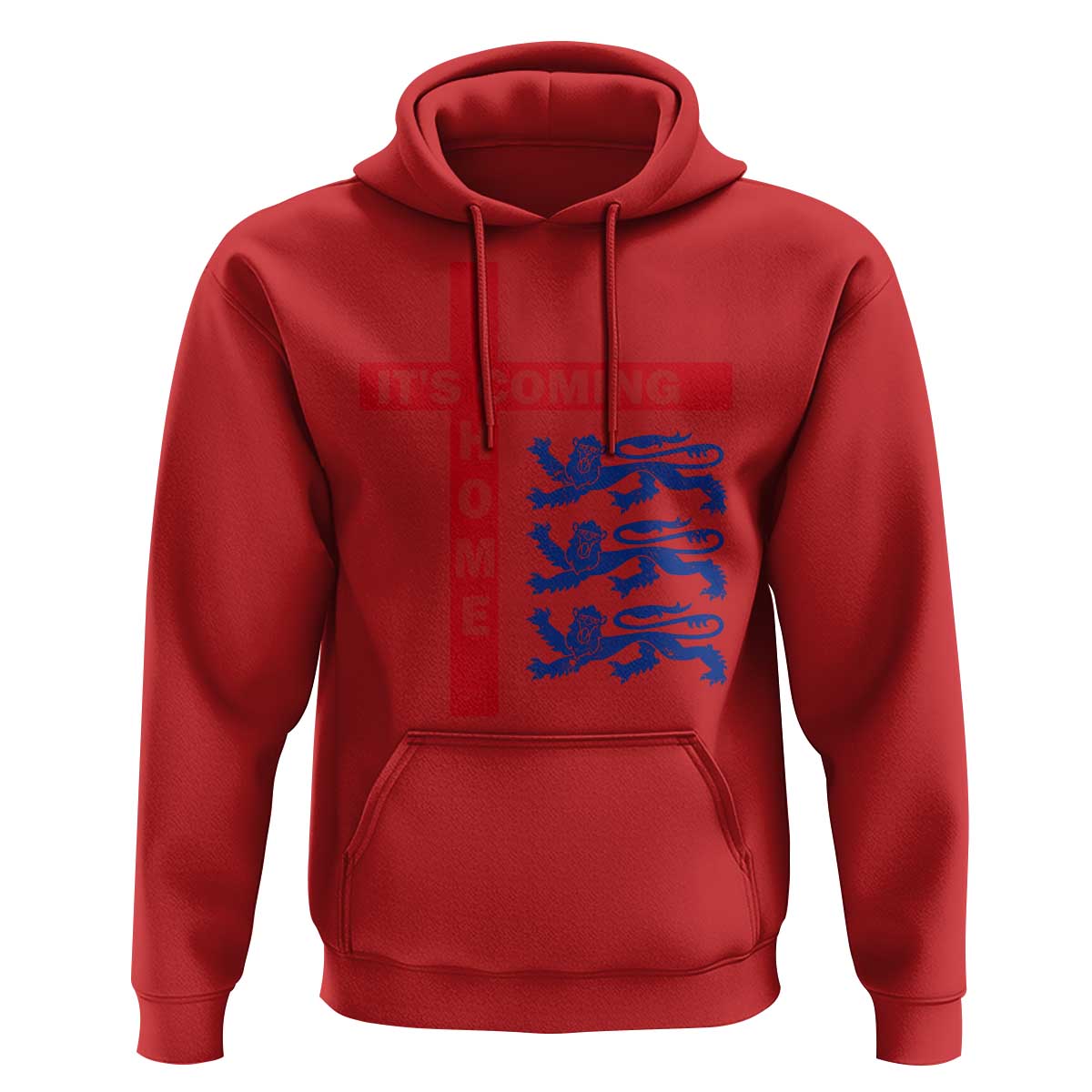 It Is Coming Home England Football Hoodie St George Cross Three Lions