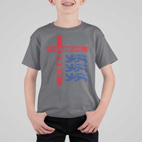 It Is Coming Home England Football T Shirt For Kid St George Cross Three Lions
