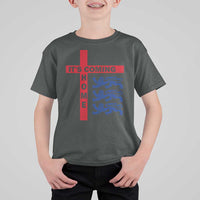 It Is Coming Home England Football T Shirt For Kid St George Cross Three Lions