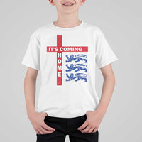 It Is Coming Home England Football T Shirt For Kid St George Cross Three Lions