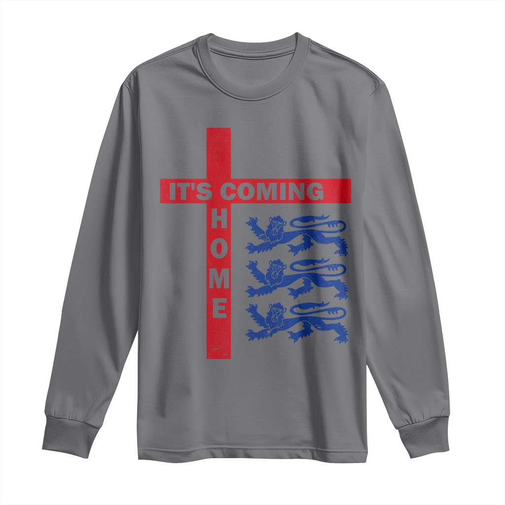 It Is Coming Home England Football Long Sleeve Shirt St George Cross Three Lions