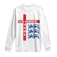 It Is Coming Home England Football Long Sleeve Shirt St George Cross Three Lions